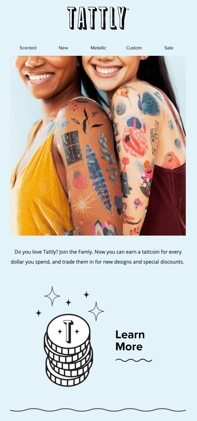 Tattly program promotion email