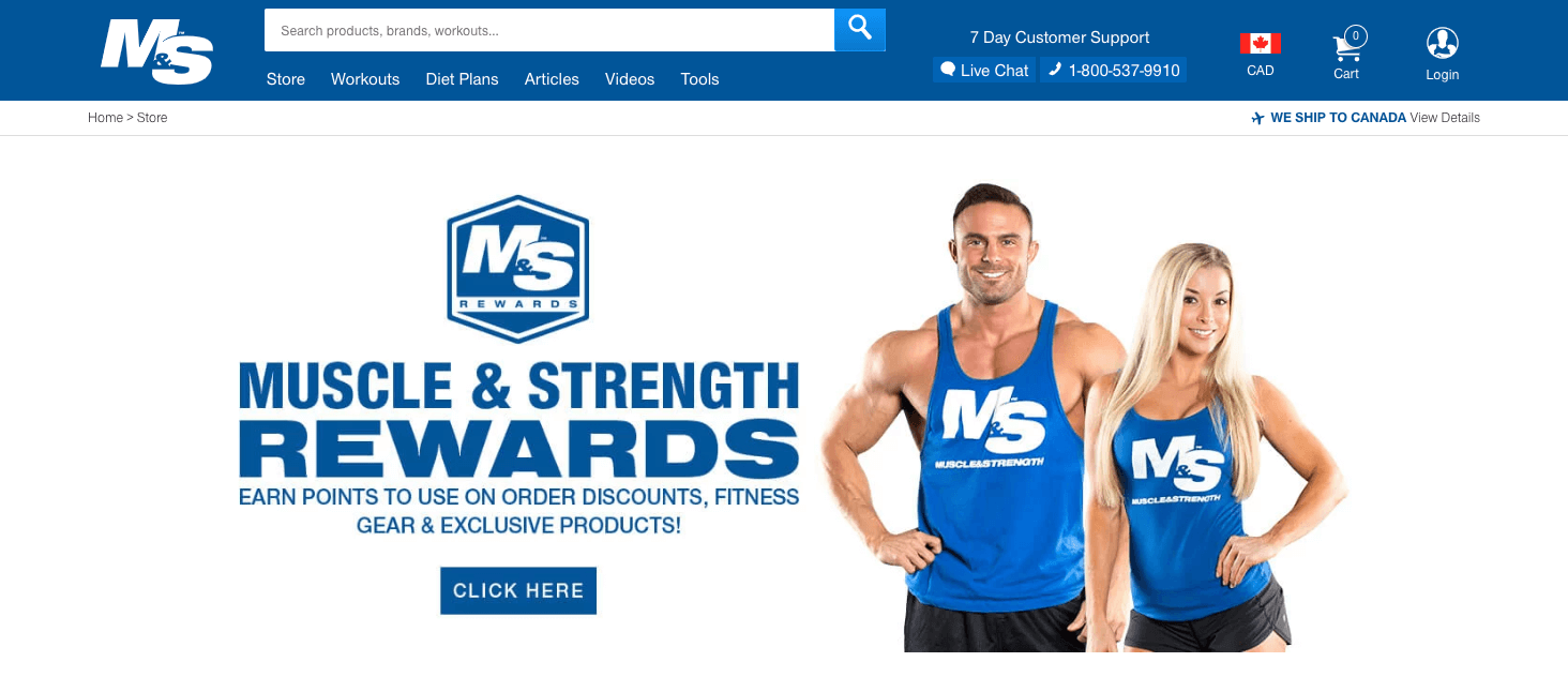 The Best eCommerce Loyalty Programs -  Muscle and Strength