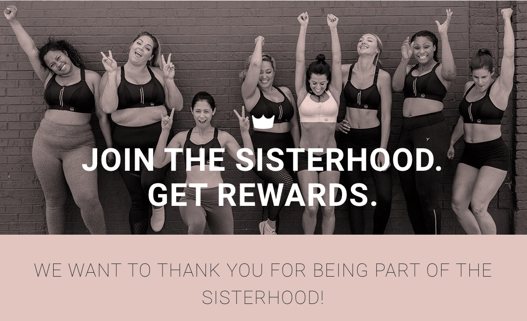 SheFit Sisterhood Rewards banner