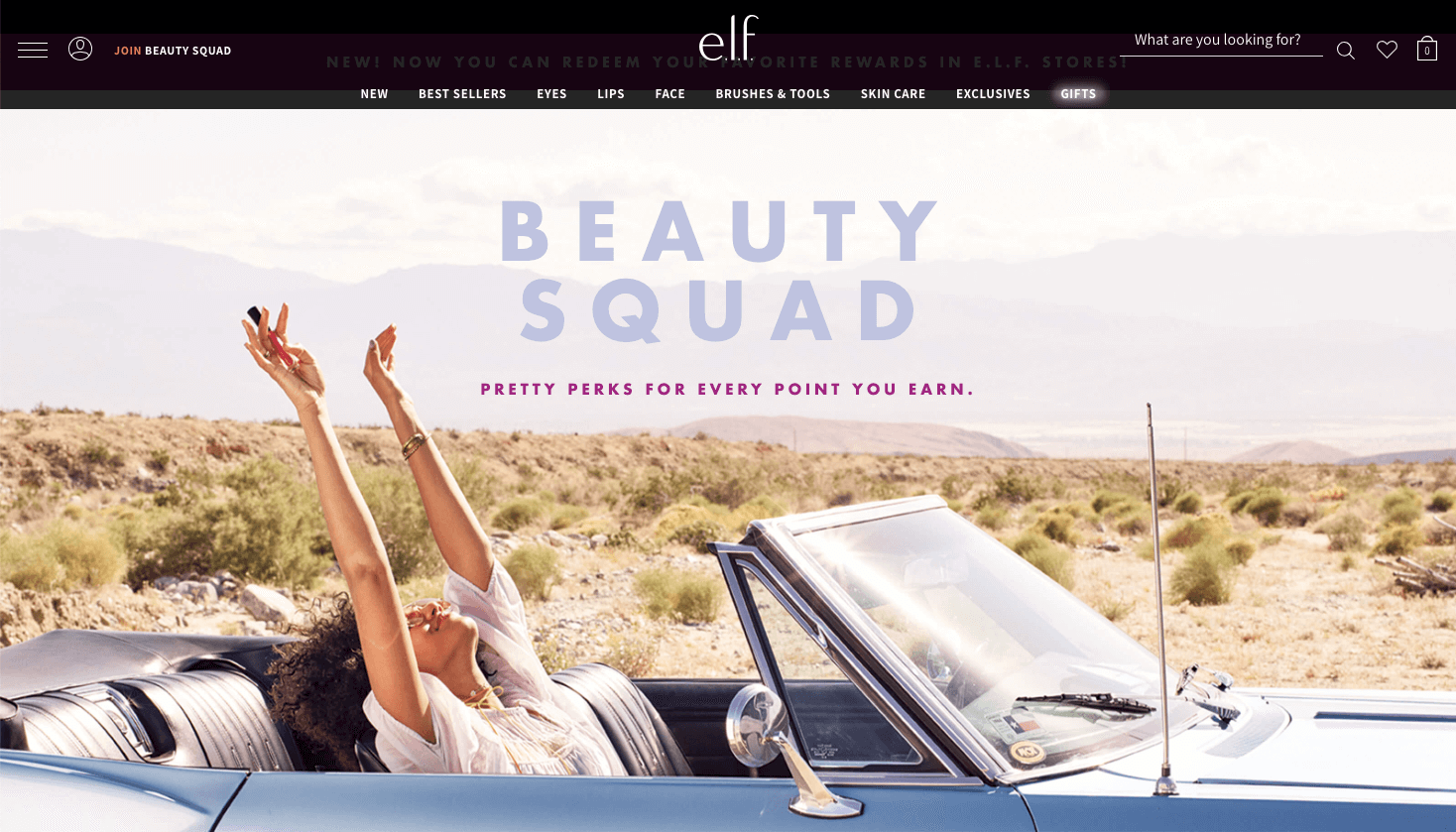 e.l.f.'s Beauty Squad banner