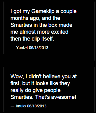 reciprocity gameklip smarties review