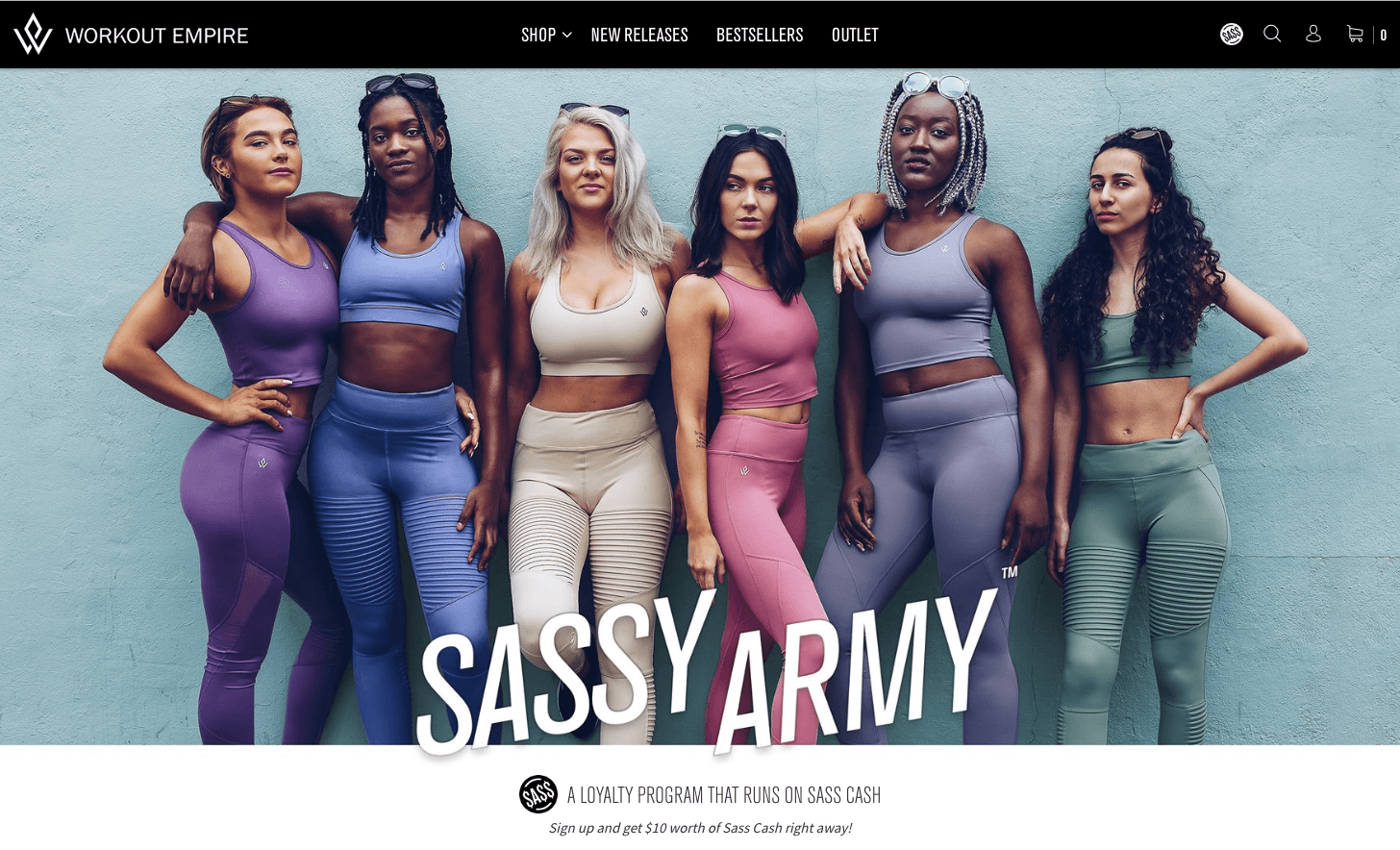 Workout Army's Sassy Army explainer page