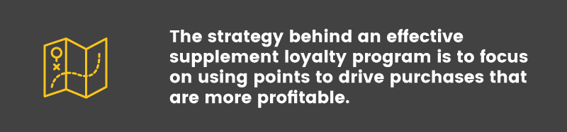 loyalty program in the supplements industry strategy