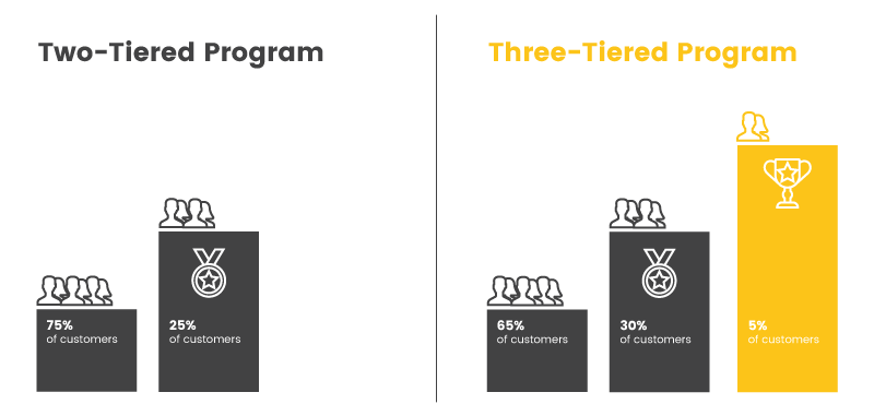 VIP tier customer breakdown