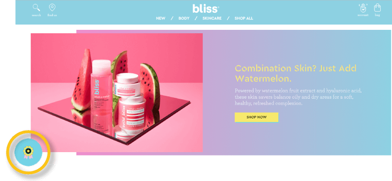 Bliss loyalty program logo