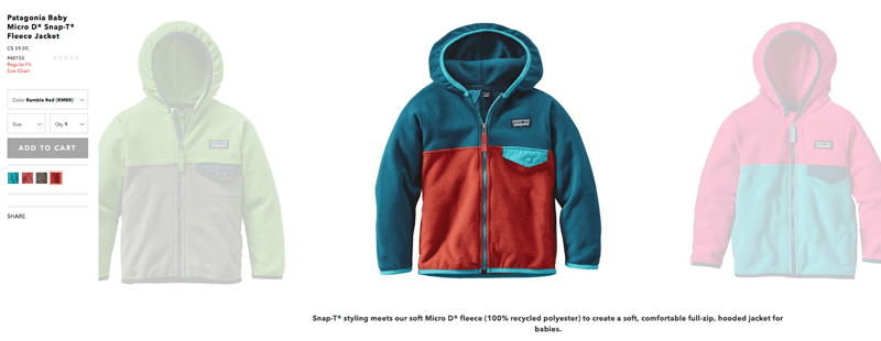 patagonia recycled product description