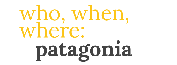 patagonia who when where title