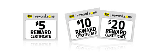reward zone certificates