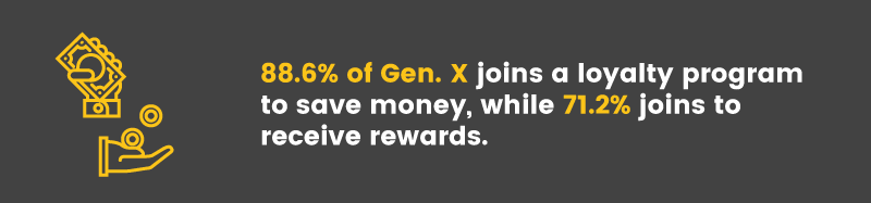 Designing Loyalty Programs for Generation X joining reasons