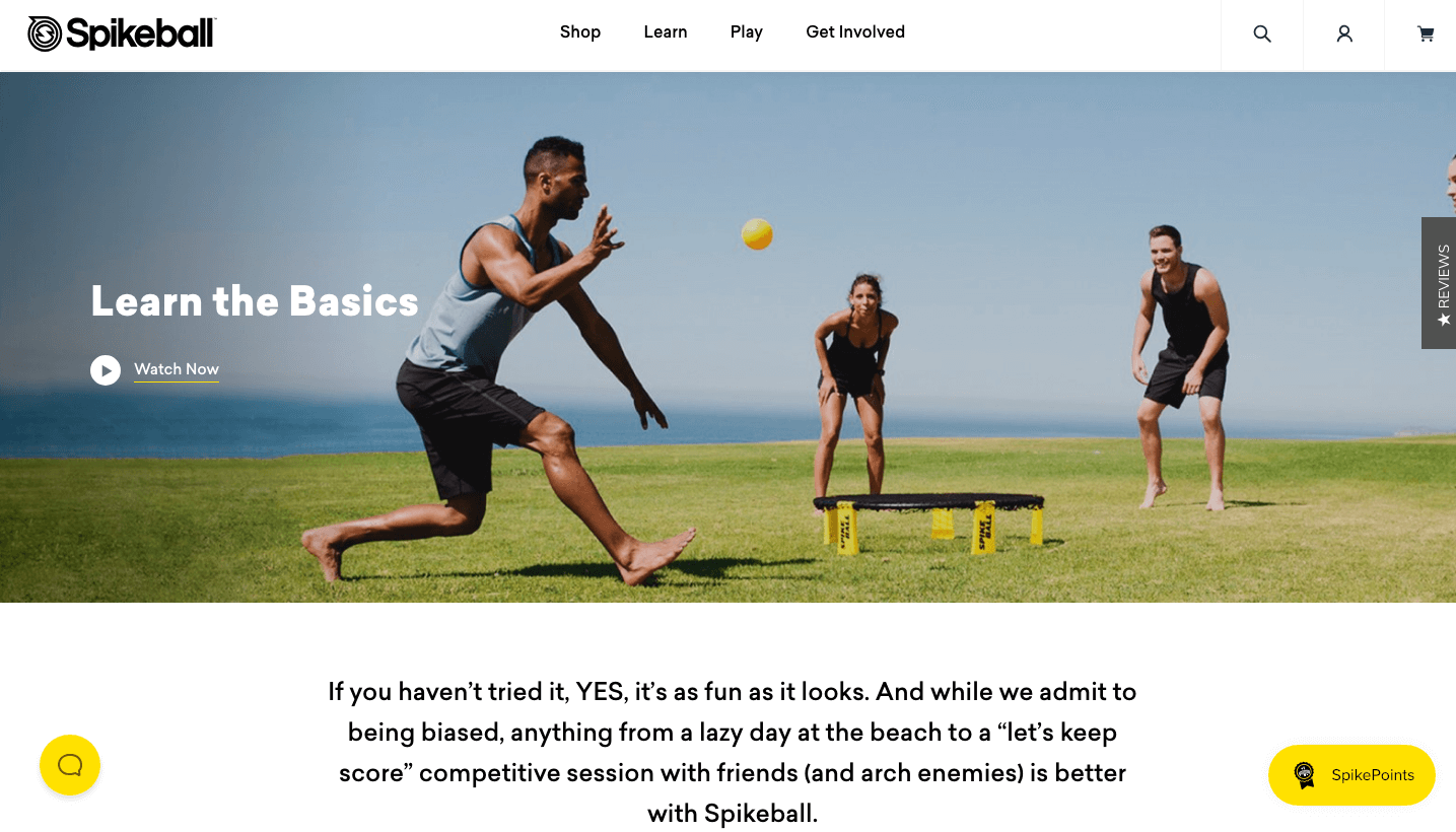 Best Rewards of 2018 - Spikeball home