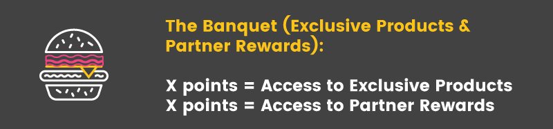 multiple ways to redeem rewards the banquet