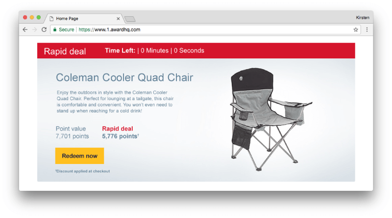 Rapid Rewards Deal for Coleman Chair