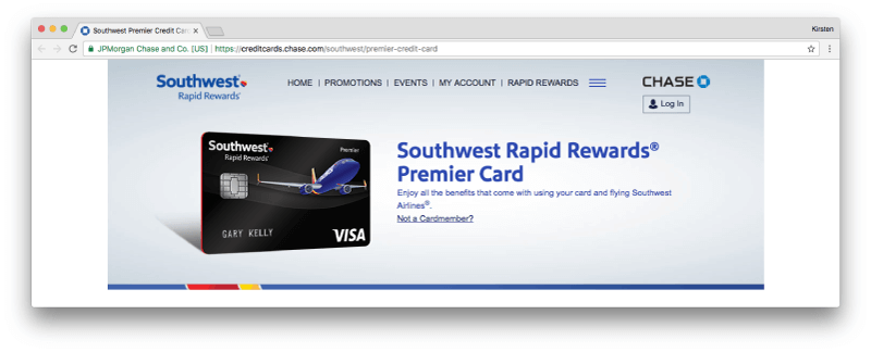 Southwest Premier Credit Card