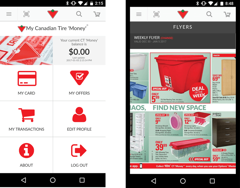 canadian tire money app