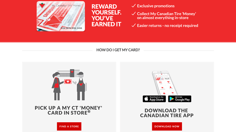 canadian tire money signup