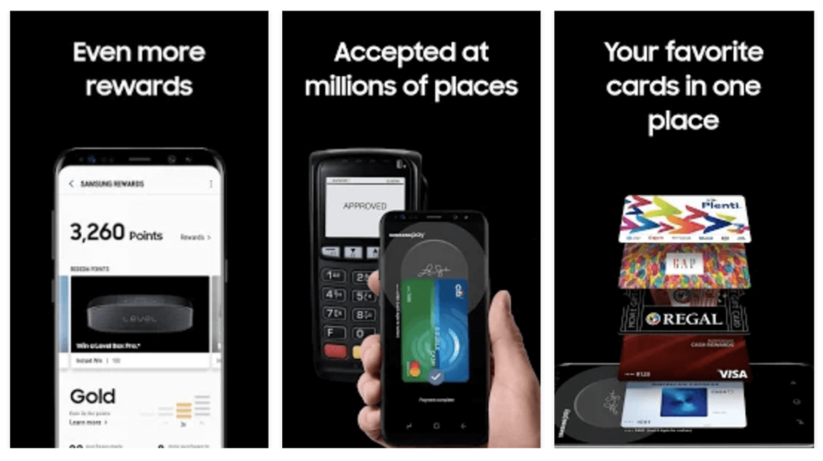 Samsung Rewards allows customers to pay with a variety of cards and still earn rewards