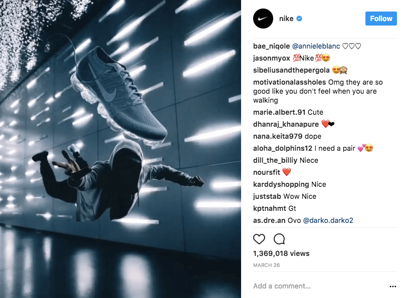 Nike Instagram Fans