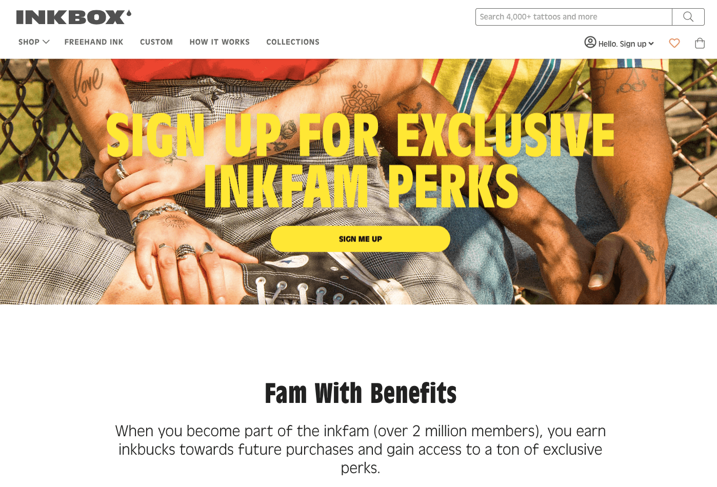 best brand communities - inkbox inkfam home