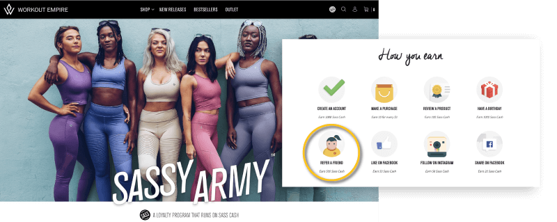 Workout Army rewards for referrals