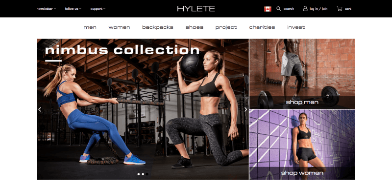 hylete uses human faces in their marketing to improve their customer experience