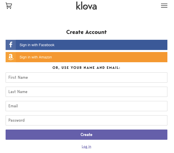 Klova Signup Process