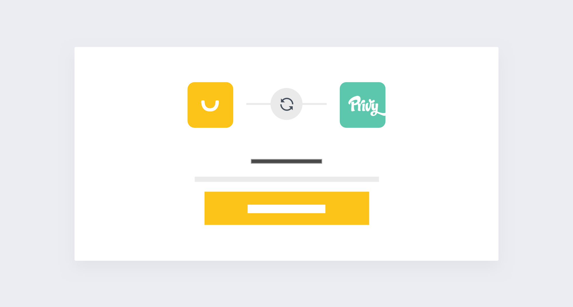 New Smile App Privy - Graphic to sync smile and privy accounts