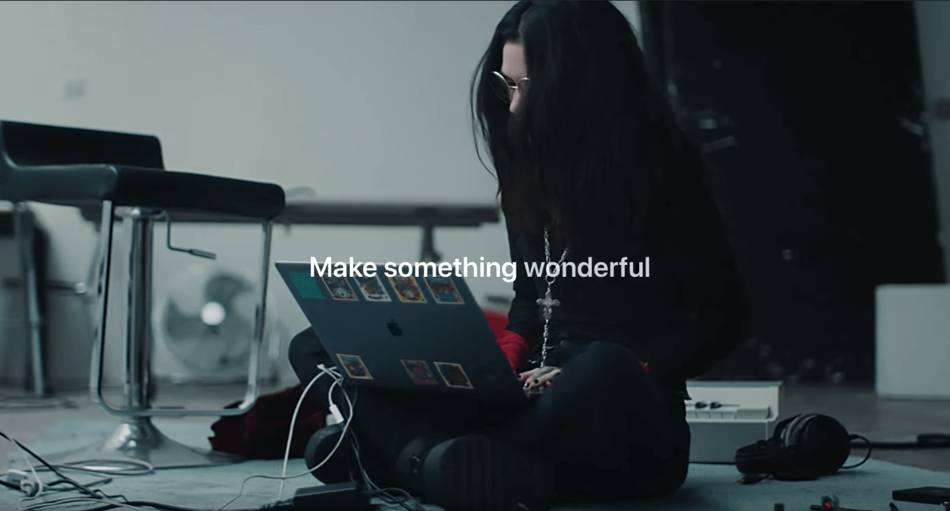 emotional marketing - apple make something wonderful