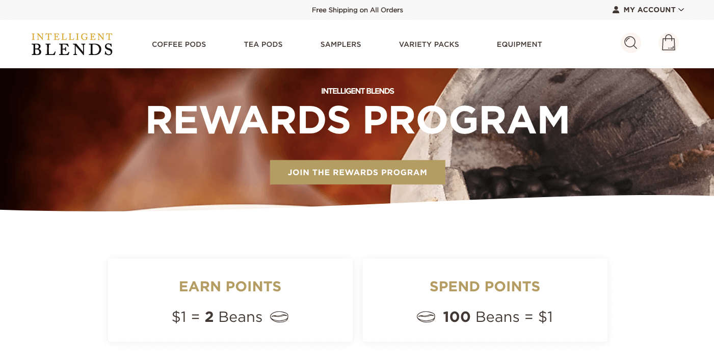 brand partnerships - intelligent blends rewards