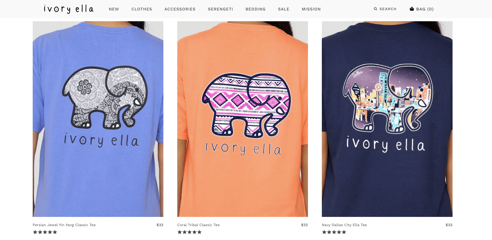 Brand Storytelling - ivory ella shirts