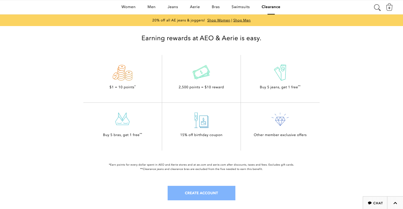 sharing economy - American eagle rewards