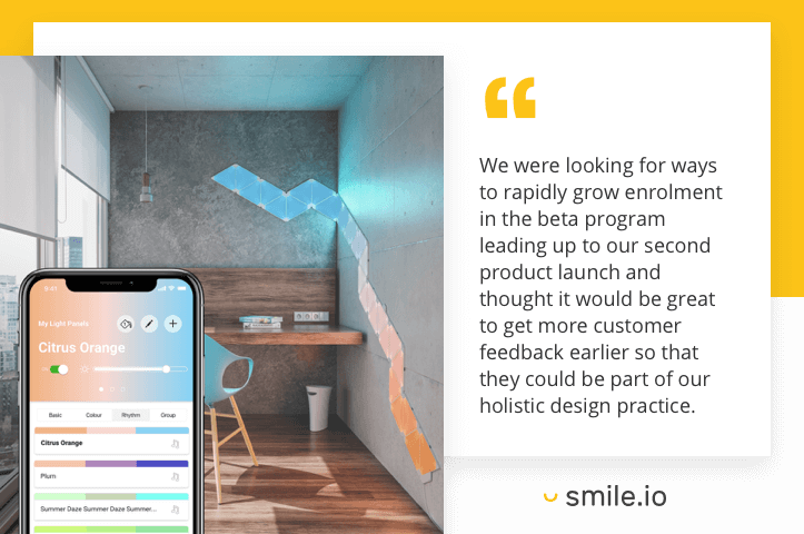 Nanoleaf customer feedback quote 1