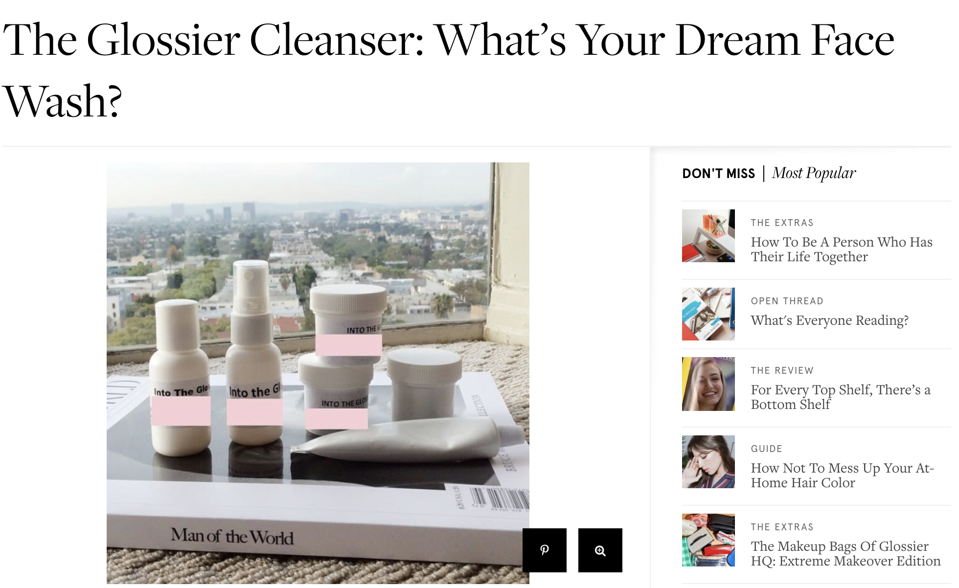 Loyalty in Beauty and Cosmetics - Glossier dream face wash survey