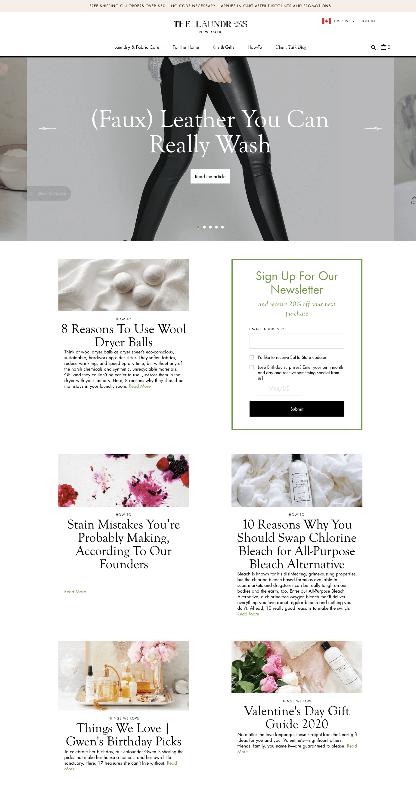 women ecommerce brands - The Laundress Clean Talk Blog