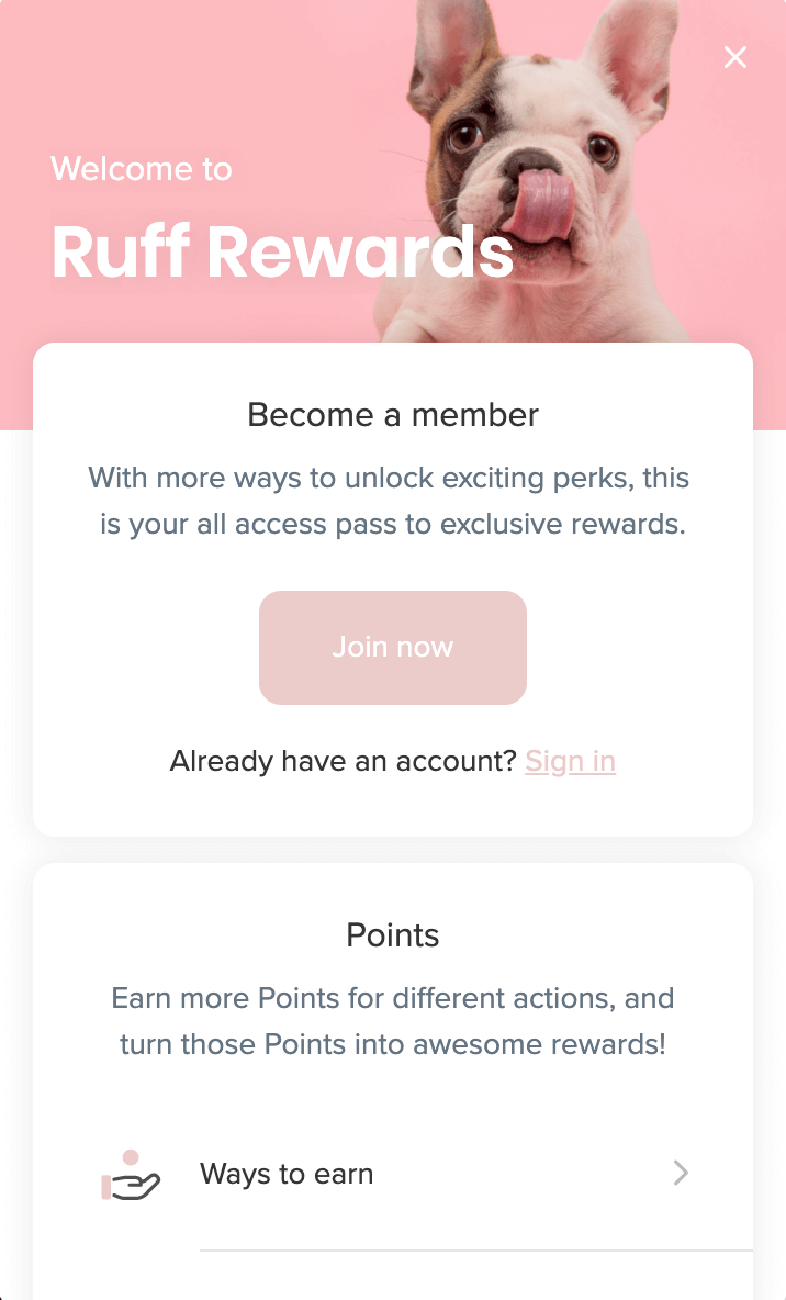 Ruff Rewards Smile Launcher