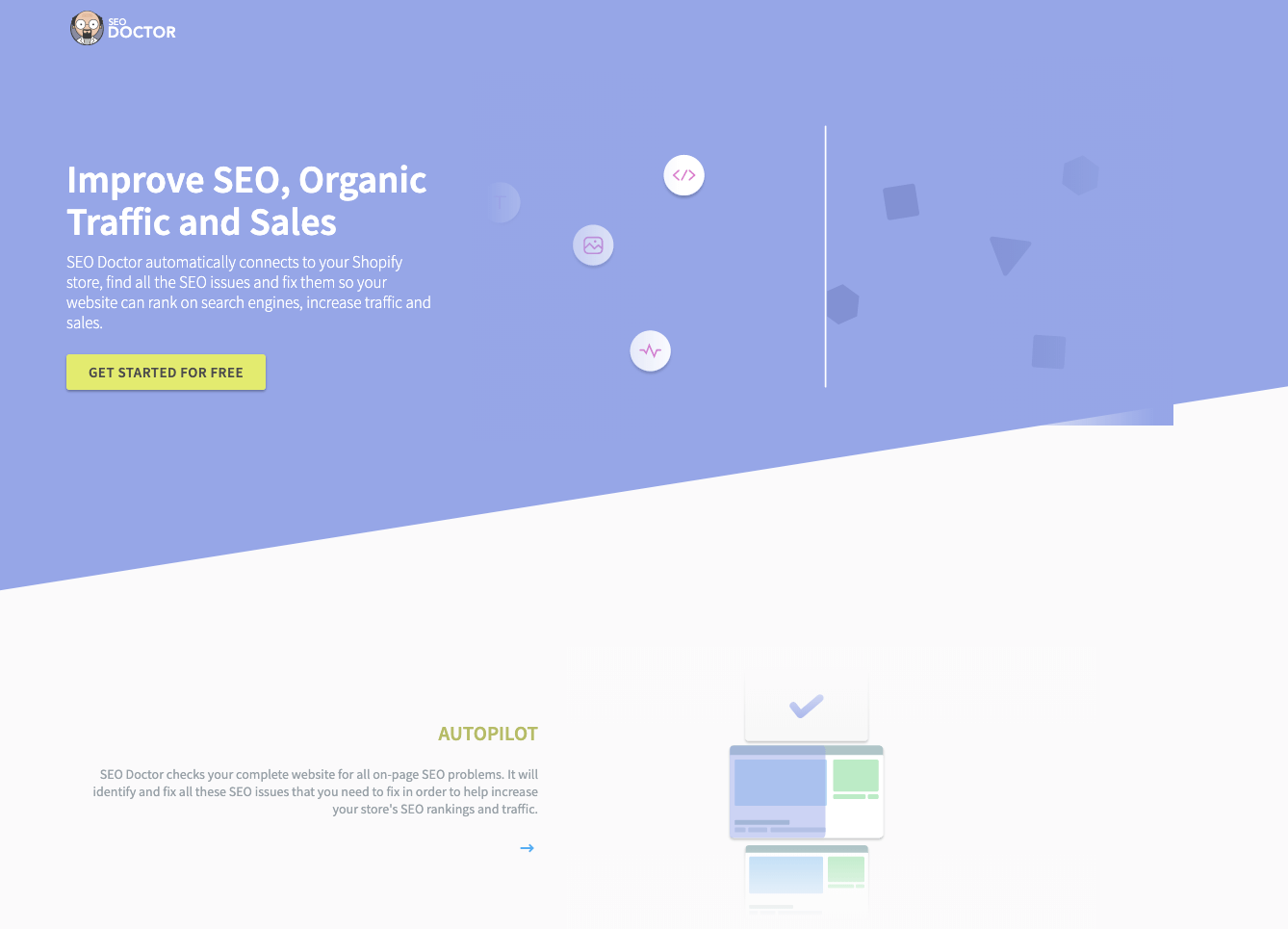 SEO Doctor homepage 2020