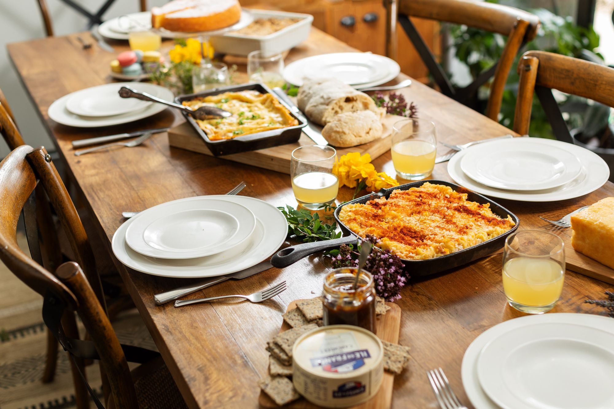 Food is Love with Angel Delivery #SmileABCs blog series photo of cooked meals on a table