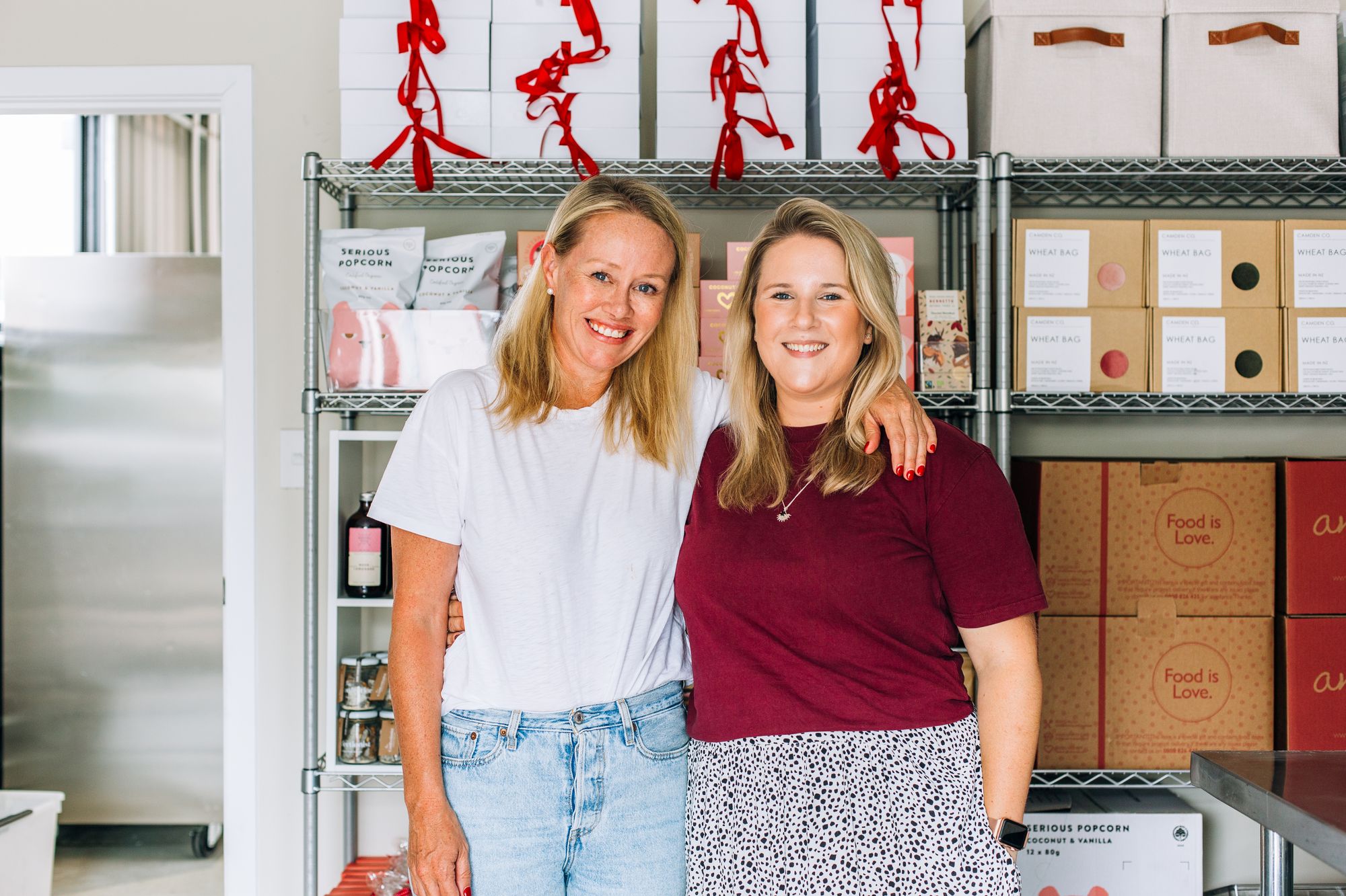 Food is Love with Angel Delivery #SmileABCs blog series photo of Founder Rebecca Cass and General Manager Grace Kreft