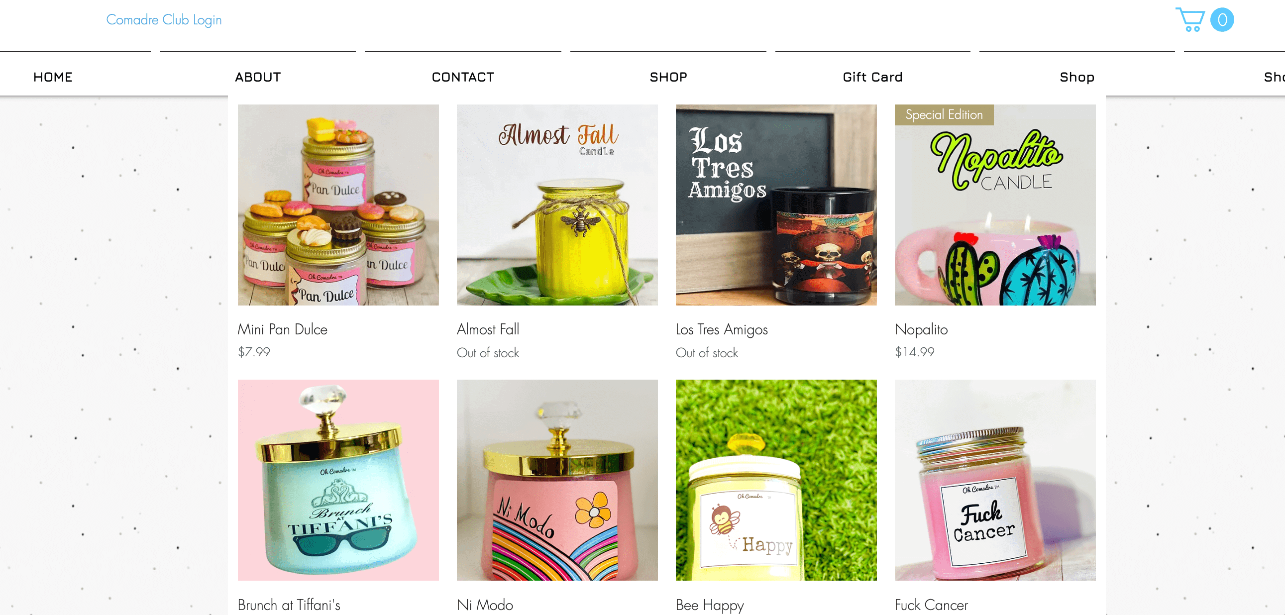 15 latino and latina-owned businesses to support during hispanic heritage month screenshot of oh comadre candles shop page
