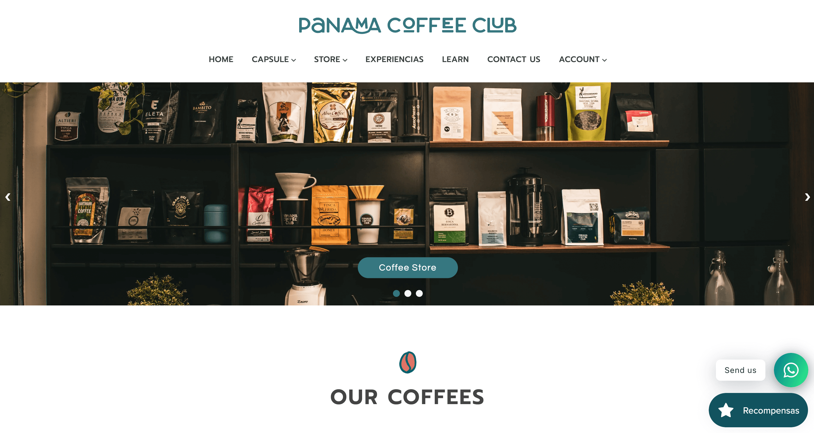 15 latino and latina-owned businesses to support during hispanic heritage month blog photo of Panama Coffee Club's homepage