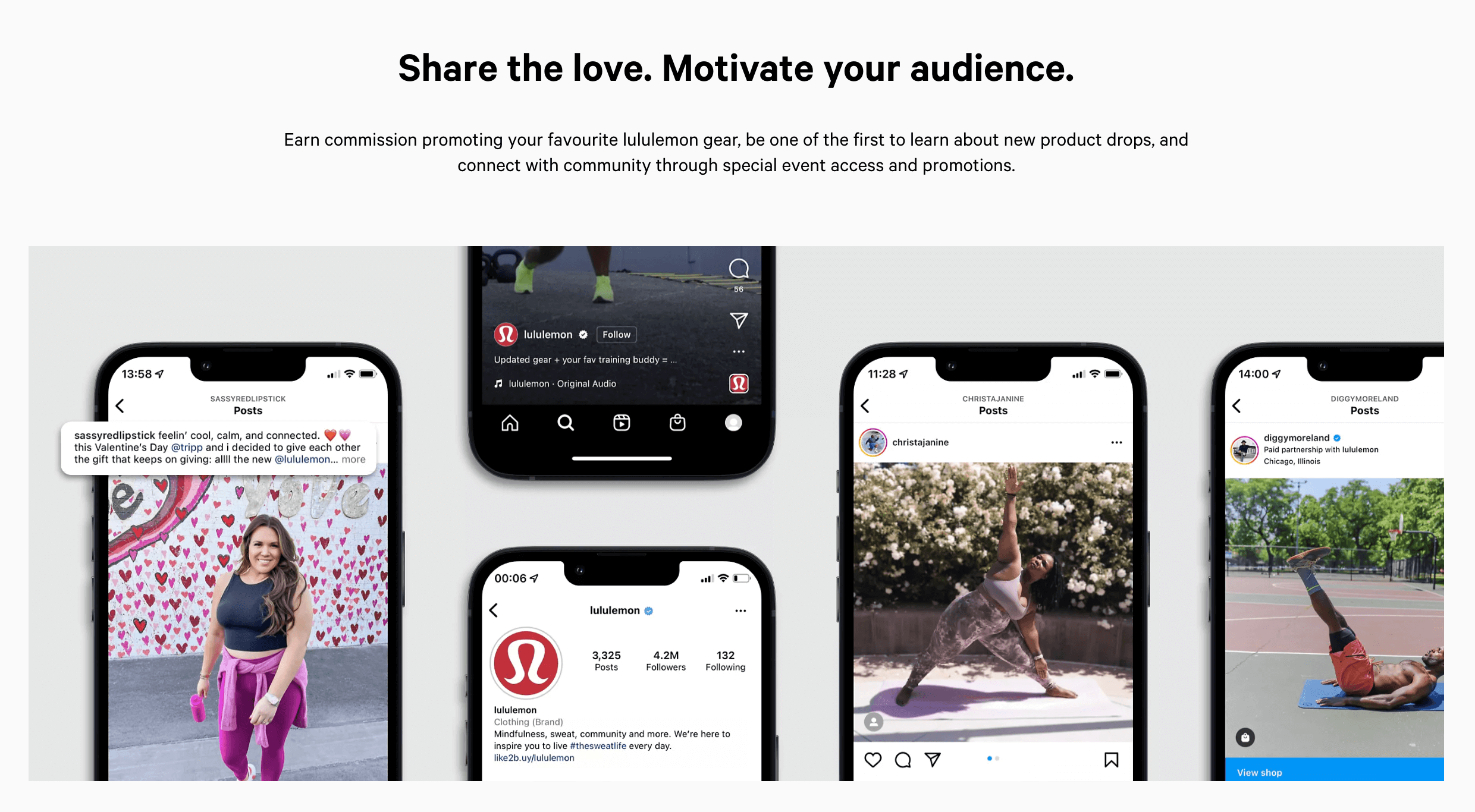 Best Brand Communities - lululemon affiliates and creators program