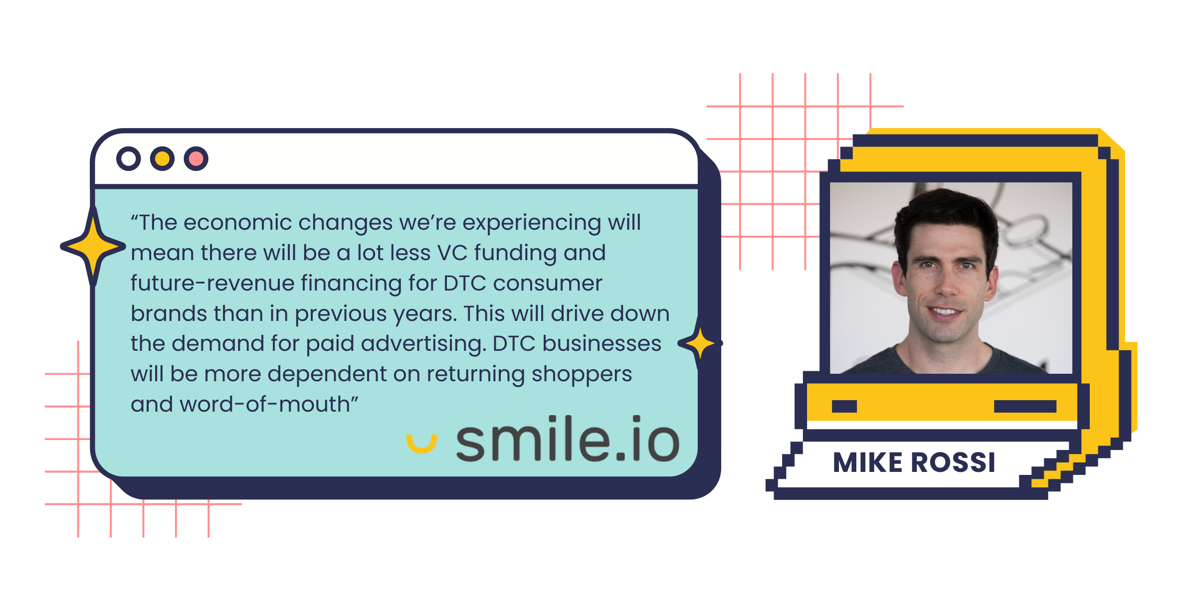 20 Experts Predict the Future of Ecommerce - graphic of mike rossi from smile.io