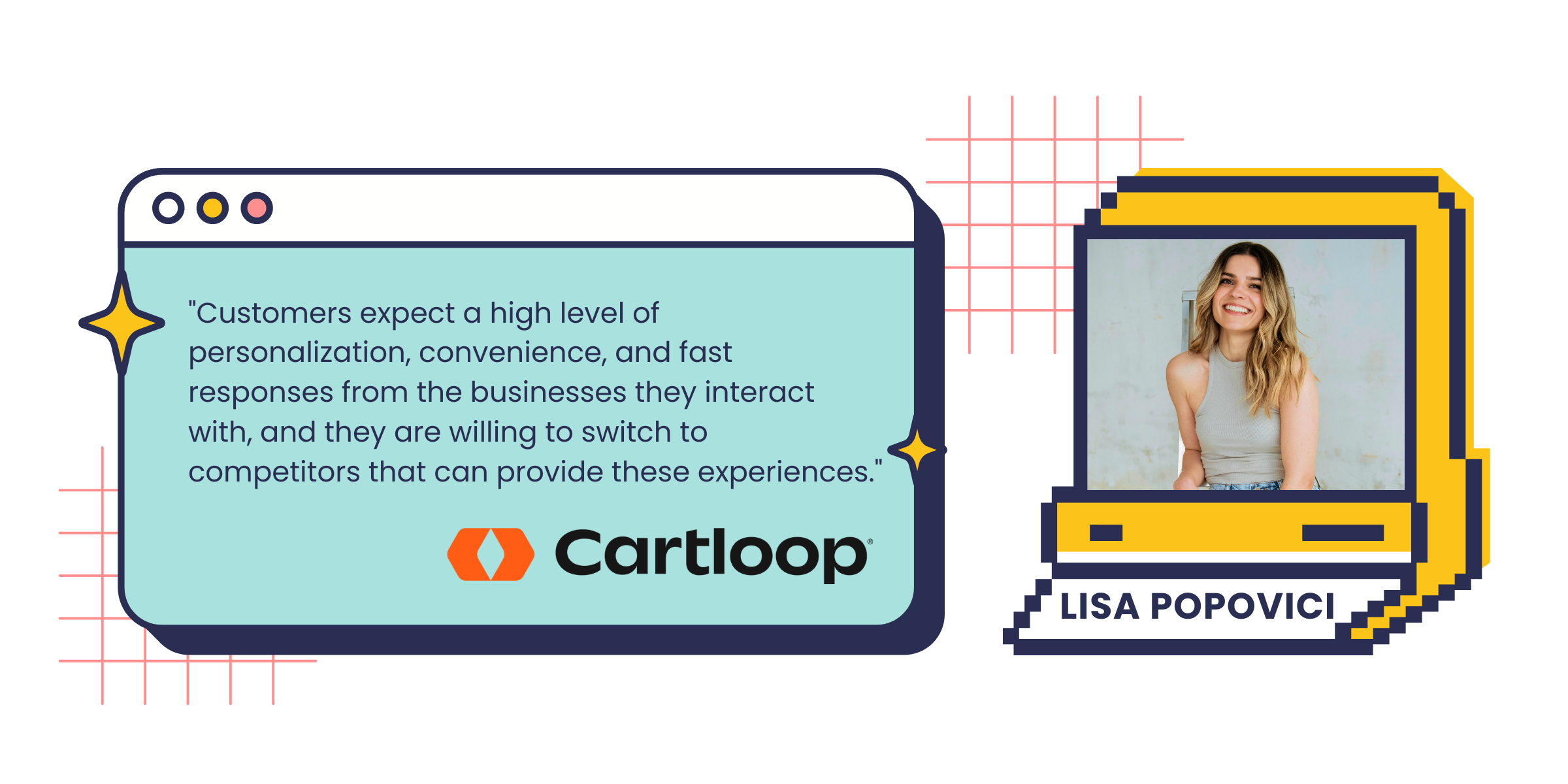 20 Experts Predict the Future of Ecommerce - graphic of lisa popovici from cartloop