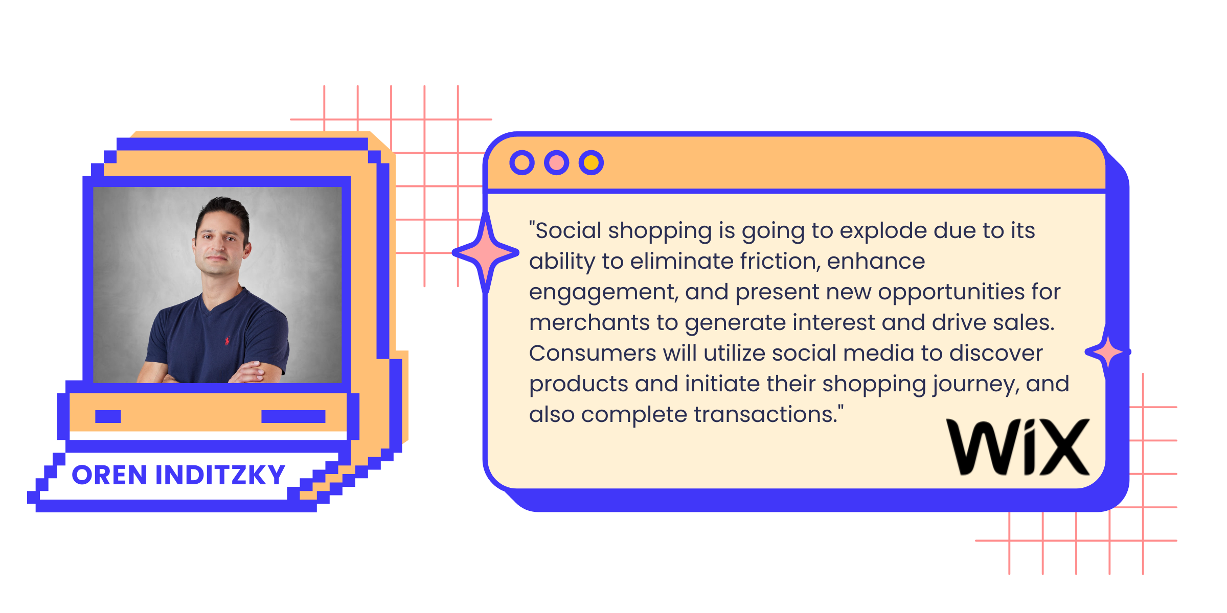 20 Experts Predict the Future of Ecommerce - graphic of oren inditzky from wix