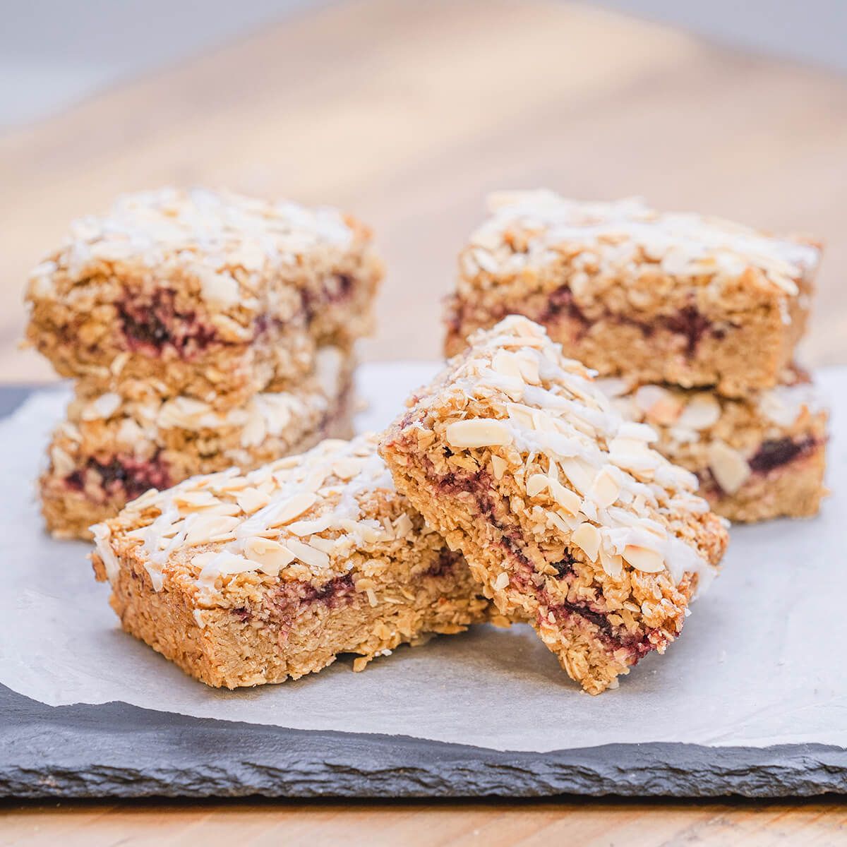 Oat of this World Perks with Oatopia - image of flapjacks 
