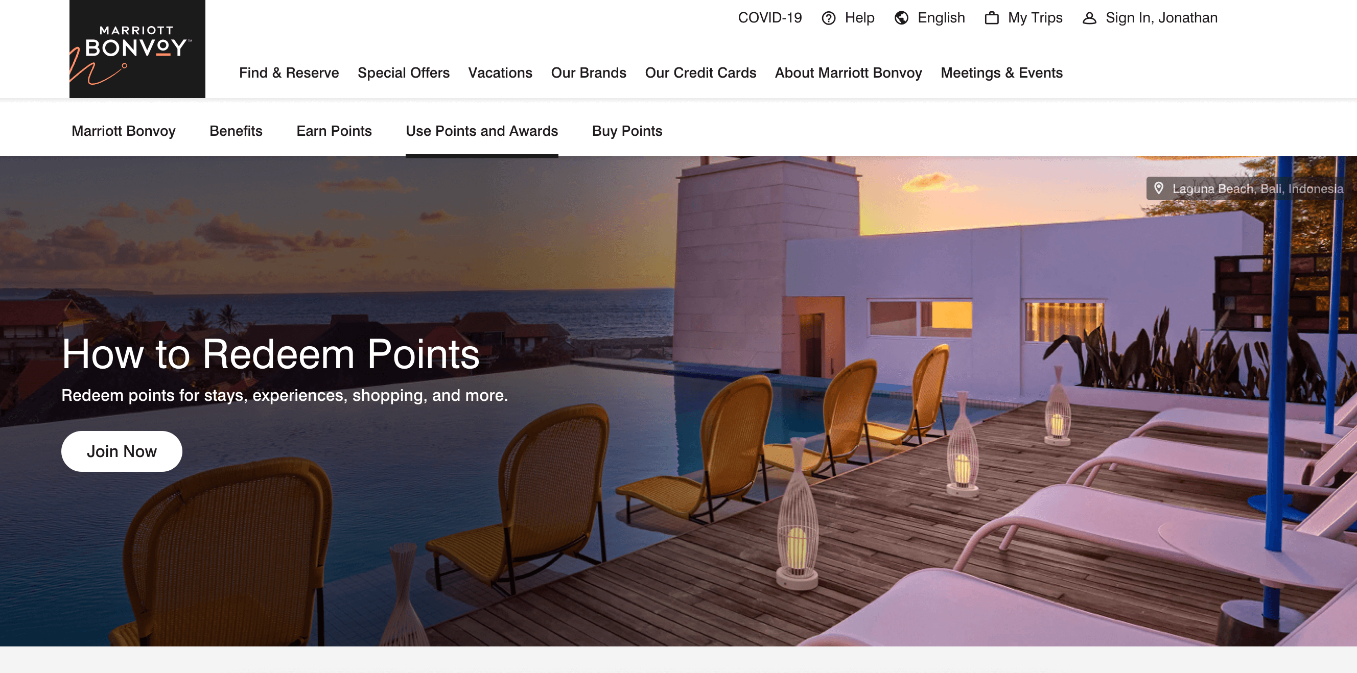 Marriott Rewards share your points