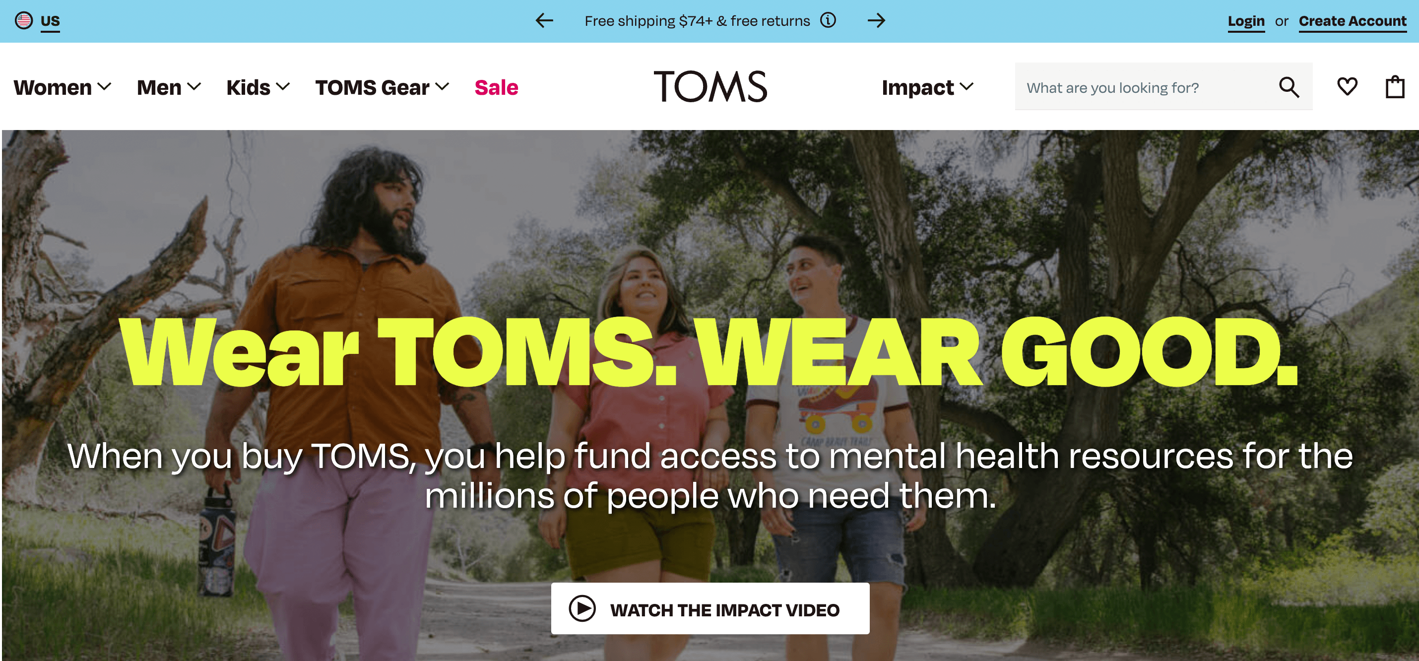 Toms on sale social responsibility