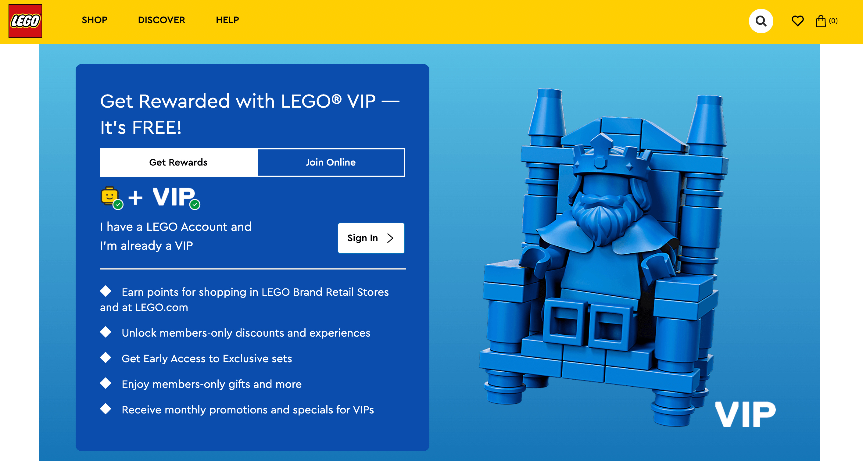 Lego vip hot sale