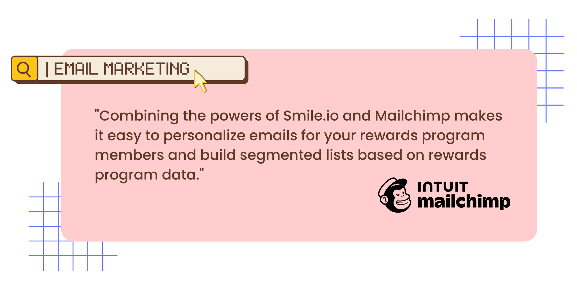 graphic of a quote on the mailchimp and smile.io integration