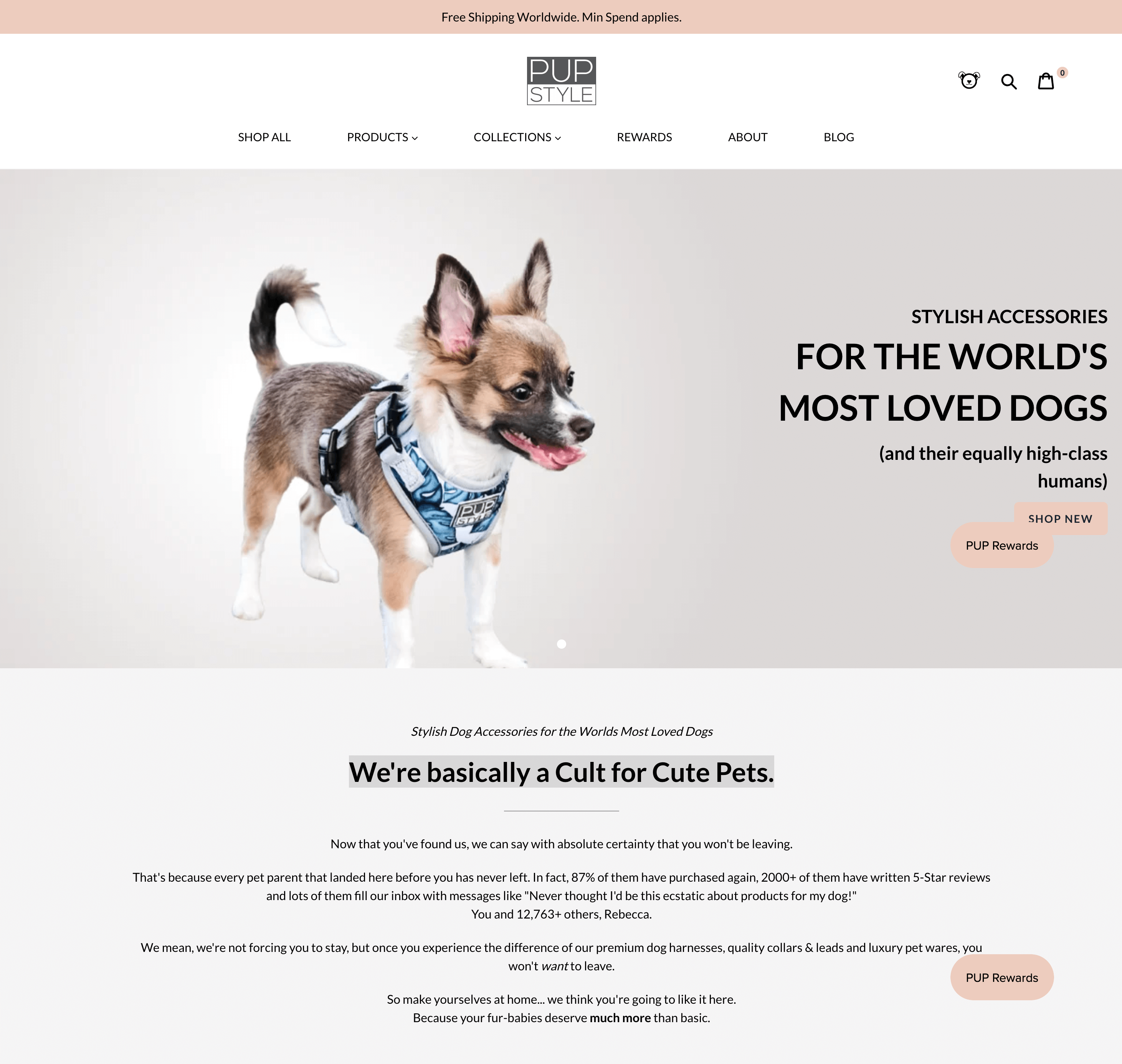 Pup store style store