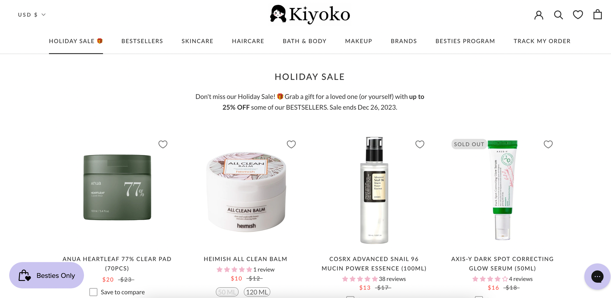 best brand communities - kiyoko beauty homepage